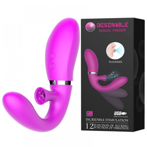 ESTIMULADOR DE CLITORIS Y PUNTO G - RECARGABLE