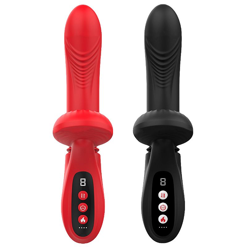 VIBRADOR ESTIMULADOR DE CLITORIS Y PUNTO G, SUBE Y BAJA CON TEMPERATURA - RECARGABLE USB - Imagen 2